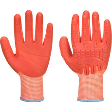 Portwest A728 Portwest Supergrip Impact HR Cut vágásbiztos munkavédelmi kesztyű, D szintű vágásbiztosság, TPE bevonat, Jól láthatósági bélés