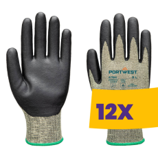 Portwest A784 Elektromos ívkisülés elleni munkavédelmi kesztyű zöld (Karton - 12 pár)