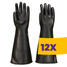 Portwest A802 Erős Latex kesztyű 440mm fekete (Karton - 12 pár) védőkesztyű