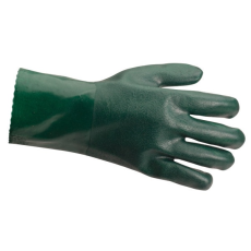 Portwest A835 Portwest Duplán mártott PVC munkavédelmi kesztyű 35cm, csúszásmentesített tenyérrel. Jersey bélés