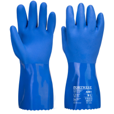 Portwest A881 Marine Ultra PVC Vegyszerálló védőkesztyű (kék) védőkesztyű