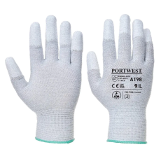 Portwest AB198GRRXXL Portwest ESD ujjvég bevont védőkesztyű multipack (12 pár)