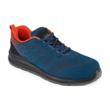 Portwest Acél, Textil trainer S1P FO SR Blue/Orange 48 munkavédelmi cipő