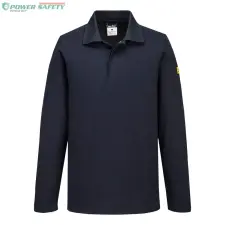 Portwest Antisztatikus hoszzú ujjú ESD póló L/S - Navy munkaruha