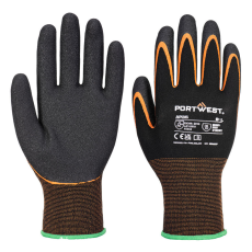 Portwest AP35 Grip 15 Dupla nitril mártott védőkesztyű (fekete/narancs, 11/XXL)