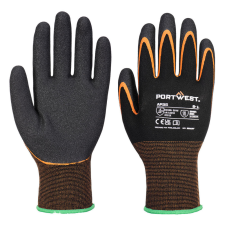 Portwest AP35 Grip 15 Dupla nitril mártott védőkesztyű (fekete/narancs, 7/S) védőkesztyű