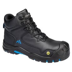 Portwest Apex bakancs S3S ESD HRO SR SC FO (fekete/kék, 44)