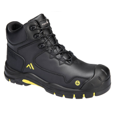 Portwest Apex bakancs S3S ESD HRO SR SC FO (fekete/sárga, 45) munkavédelmi cipő