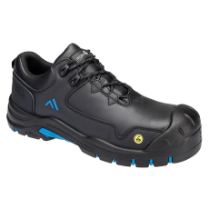 Portwest Apex S3S ESD HRO SR SC FO munkavédelmi cipő (fekete/kék, 38)