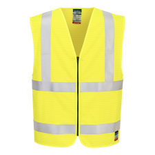 Portwest Bizflame Hi-Vis FR cipzáras jól láthatósági mellény munkaruha