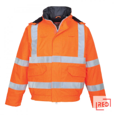 Portwest Bizflame Rain Hi-Vis Antistatic FR bomber kabát munkaruha