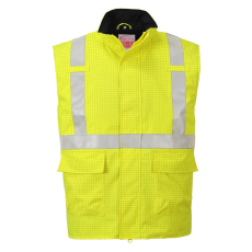 Portwest Bizflame Rain Hi-Vis antisztatikus FR lángálló mellény sárga XL