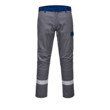 Portwest Bizflame Ultra kéttónusú nadrág (szürke/kék, 38) munkaruha