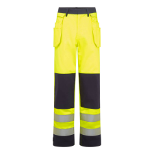Portwest Bizflame Work Hi-Vis Contrast FR lengőzsebes nadrág munkaruha