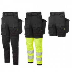 Portwest BX321 Portwest Ultimate Modular 3 az 1-ben Munkanadrág (fekete/sárga, 33/M)