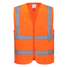 Portwest C375 Hi-Vis cipzáras mellény narancs