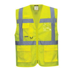 Portwest C376 Athen MeshAir Jól láthatósági vezetői mellény (sárga, XS)