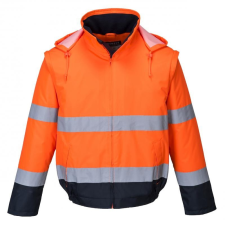 Portwest C464 Essential 2 az 1-ben jól láthatósági kabát (narancs, 3XL) láthatósági ruházat