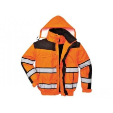 Portwest C466 - Hi-Vis Classic Bomber dzseki - narancs/fekete láthatósági ruházat