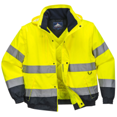 Portwest C468 2 az 1-ben jól láthatósági kabát (sárga, XL)