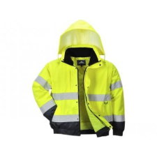 Portwest C468 - HiVis 2 az 1-ben kabát - Sárga láthatósági ruházat