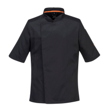 Portwest C738 Mesh Air Pro Séfkabát - rövid ujjú (fekete, XXL) munkaruha