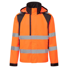 Portwest CD860 Portwest WX2 Eco Jól Láthatósági Esőkabát (narancs/fekete, 3XL)