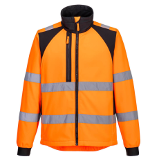 Portwest CD875 Portwest WX2 Eco Jól Láthatósági Softshell Kabát (2L) (narancs/fekete, XL)