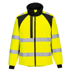 Portwest CD875 Portwest WX2 Eco Jól Láthatósági Softshell Kabát (2L) (sárga/fekete, 3XL)