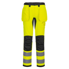 Portwest CD889 WX2 Eco Hi-Vis lengőzsebes nadrág sárga-fekete láthatósági ruházat