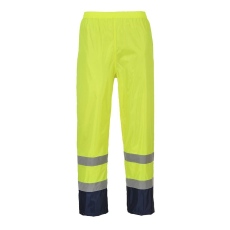Portwest Classic Contrast Hi-Vis vízálló nadrág - H444 S kék és sárga