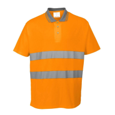 Portwest Comfort Fényvisszaverő Védő Polo Shirt-S171 M Narancs láthatósági ruházat