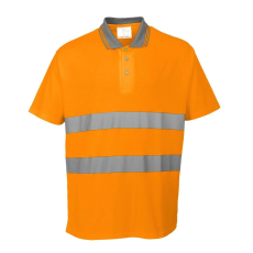 Portwest Comfort Fényvisszaverő Védő Polo Shirt-S171 S Narancs