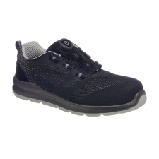 Portwest Compositelite Wire Lace Biztonsági Trainer S1P Black/Grey 38 munkavédelmi cipő