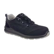 Portwest Compositelite Wire Lace Biztonsági Trainer S1P Black/Grey 42
