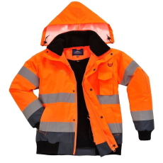 Portwest Contrast Bomber Hi-Vis védőkabát - C465 M kék és narancs