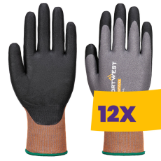 Portwest CT21 CT Cut C21 nitril kesztyű szürke (Karton - 12 pár)