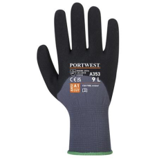 Portwest DermiFlex Ultra Plus nylon védőkesztyű L-es méret szürke-fekete (A353G8RL) (A353G8RL)