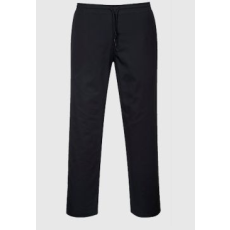 Portwest Drawstring séfnadrág (szakácsnadrág), kétoldalt zseb, teljesen gumírozott derék. C070