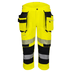 Portwest DX402 DX4 Hi-Vis 3/4-es nadrág sárga-fekete