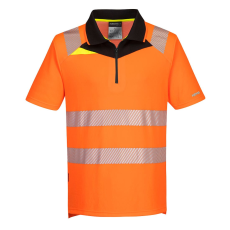 Portwest DX412 DX4 Hi-Vis póló S/S (narancs/fekete, M)