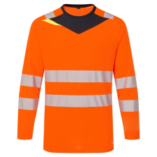 Portwest DX416OBR5XL Portwest DX4 Hi-Vis T-Shirt L/S láthatósági ruházat