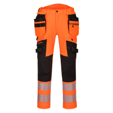 Portwest DX442 DX4 Hi-Vis nadrág narancs-fekete láthatósági ruházat