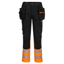 Portwest DX457 DX4 Hi-Vis nadrág lezippzározható lengőzsebbel munkaruha