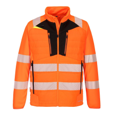 Portwest DX473 DX4 Hi-Vis Hybrid Baffle kabát (narancs/fekete, S) láthatósági ruházat