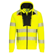 Portwest DX477 DX4 Hi-Vis kapucnis cipzáras pulóver