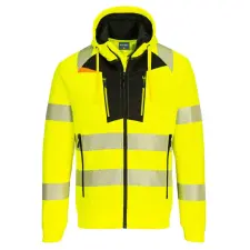 Portwest DX484 DX4 Hi-Vis cipzáras kapucnis pulóver munkaruha