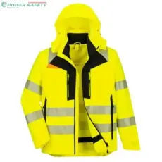 Portwest DX4 Hi-Vis 4 az 1-ben kabát - Sárga/Fekete
