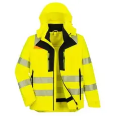 Portwest DX4 Hi-Vis 4 az 1-ben kabát Yellow/Black L