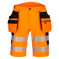 Portwest DX4 Hi-Vis Holster rövidnadrág Orange/Black 34